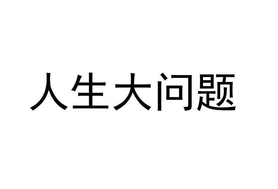 人生大问题