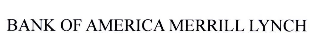 BANK OF AMERICA MERRILL LYNCH