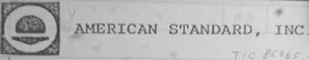 AMERICAN STANDARD INC
