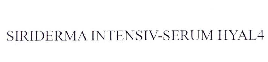 SIRIDERMA INTEVSIV-SERUM HYAL 4