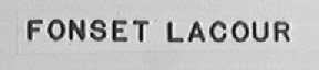 FONSET LACOUR