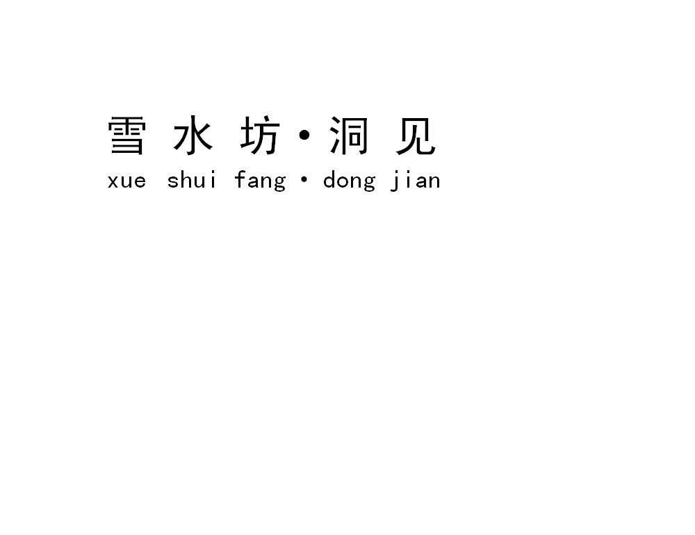 雪水坊·洞见