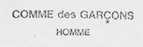 COMME DES GARCONS HOMME