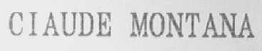CIAUDE MONTANA