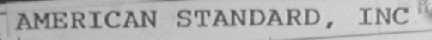 AMERICAN STANDARD INC