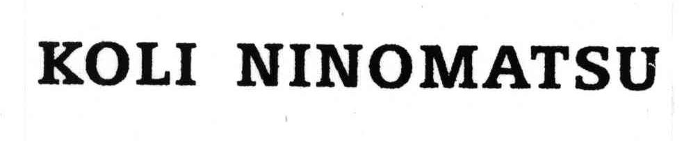 KOLI NINOMATSU