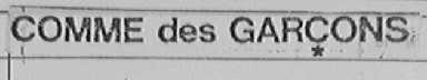 COMME DES GARCONS