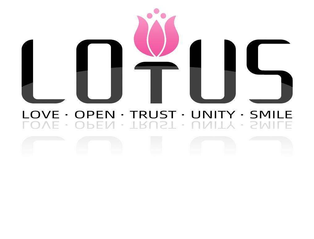 LOTUS LOVE·OPEN·TRUST·UNITY·SMILE