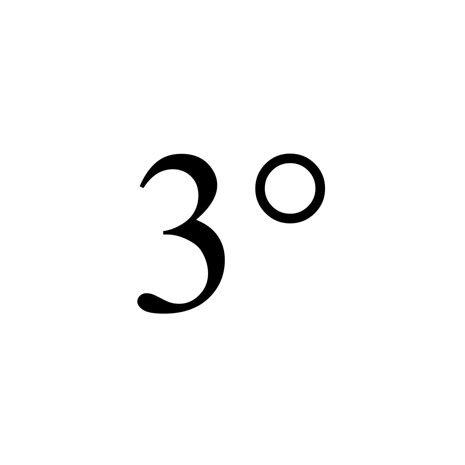 3°