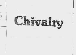 CHIVALRY