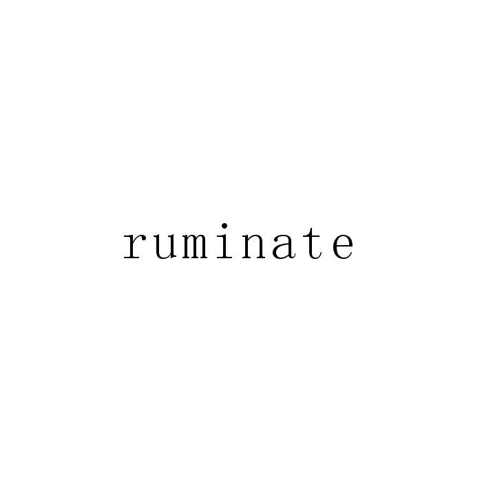 RUMINATE