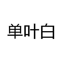 单叶白