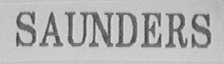 SAUNDERS