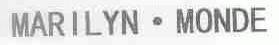 MARILYN MONDE
