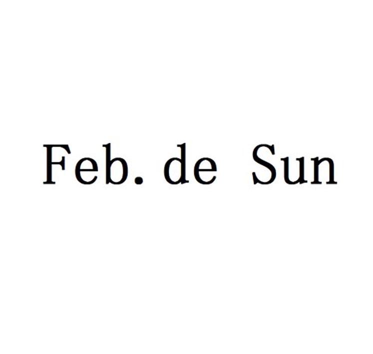 FEB. DE SUN