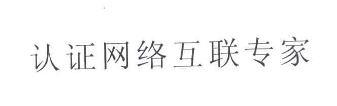 认证网络互联专家