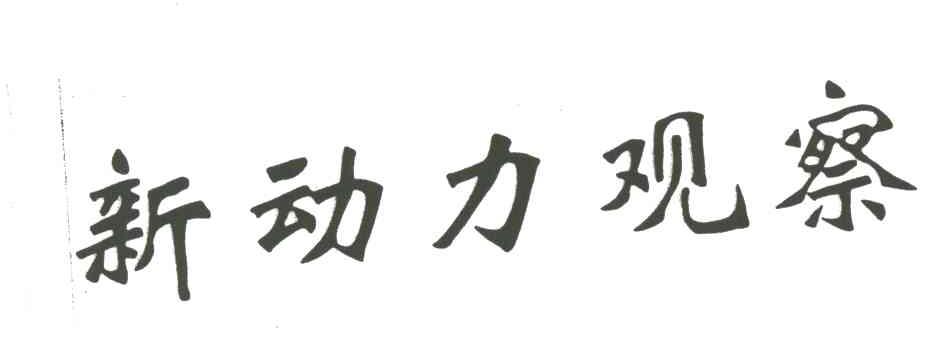 新动力观察