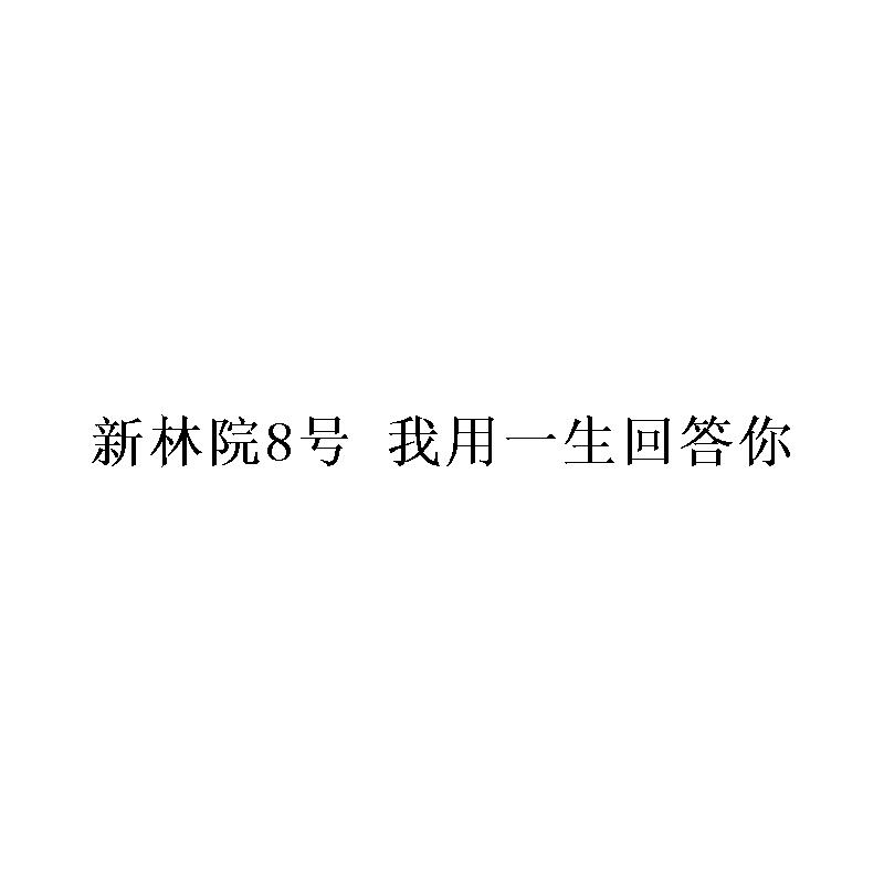 新林院8号 我用一生回答你