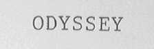 ODYSSEY