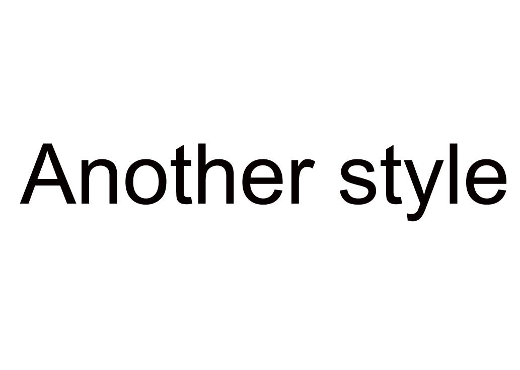 ANOTHER STYLE