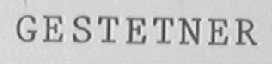 GESTETNER