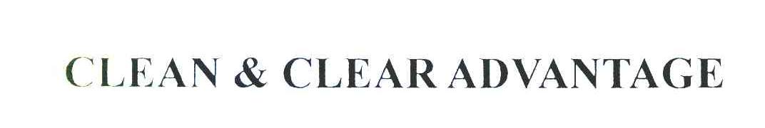 CLEAN & CLEAR ADVANTAGE
