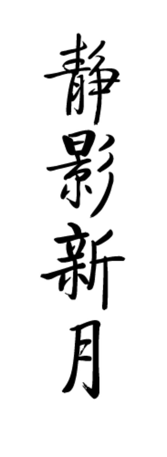 静影新月