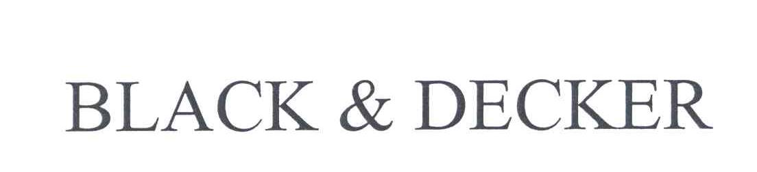 BLACK & DECKER