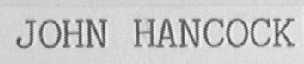 JOHN HANCOCK